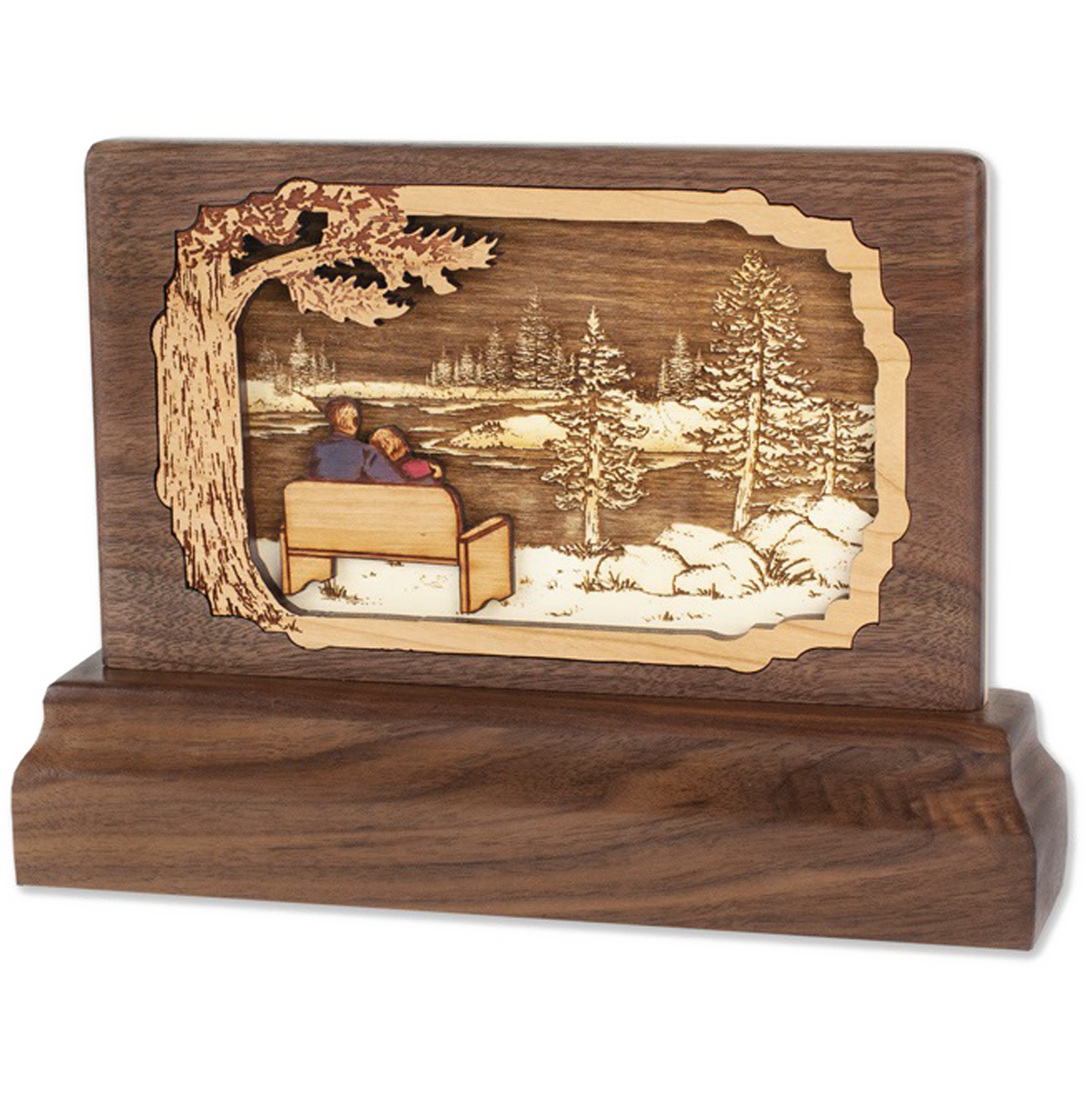 Lakeside 3D Walnut Keepsake