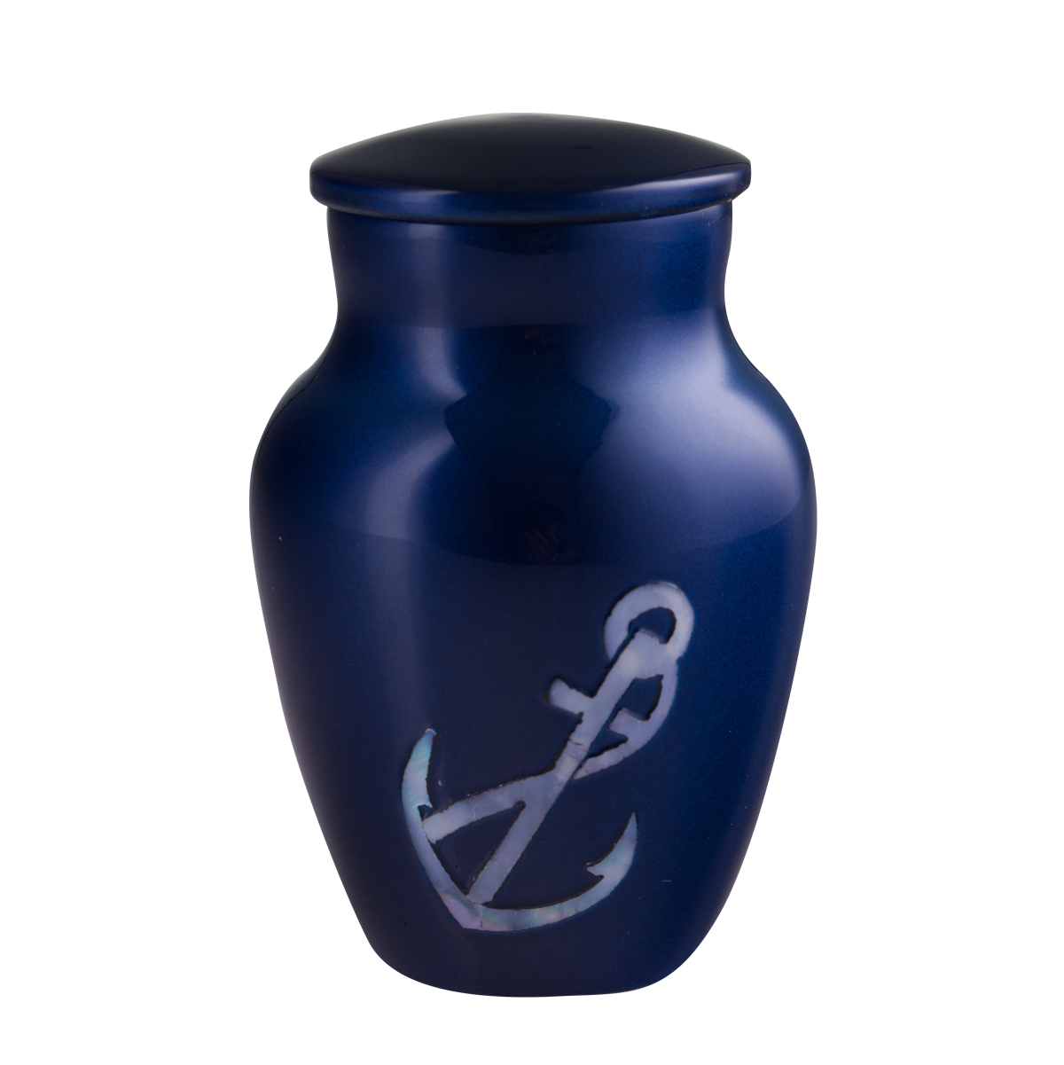Blue Mother of Pearl Anchor Keepsake