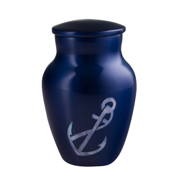 Blue Mother of Pearl Anchor Keepsake