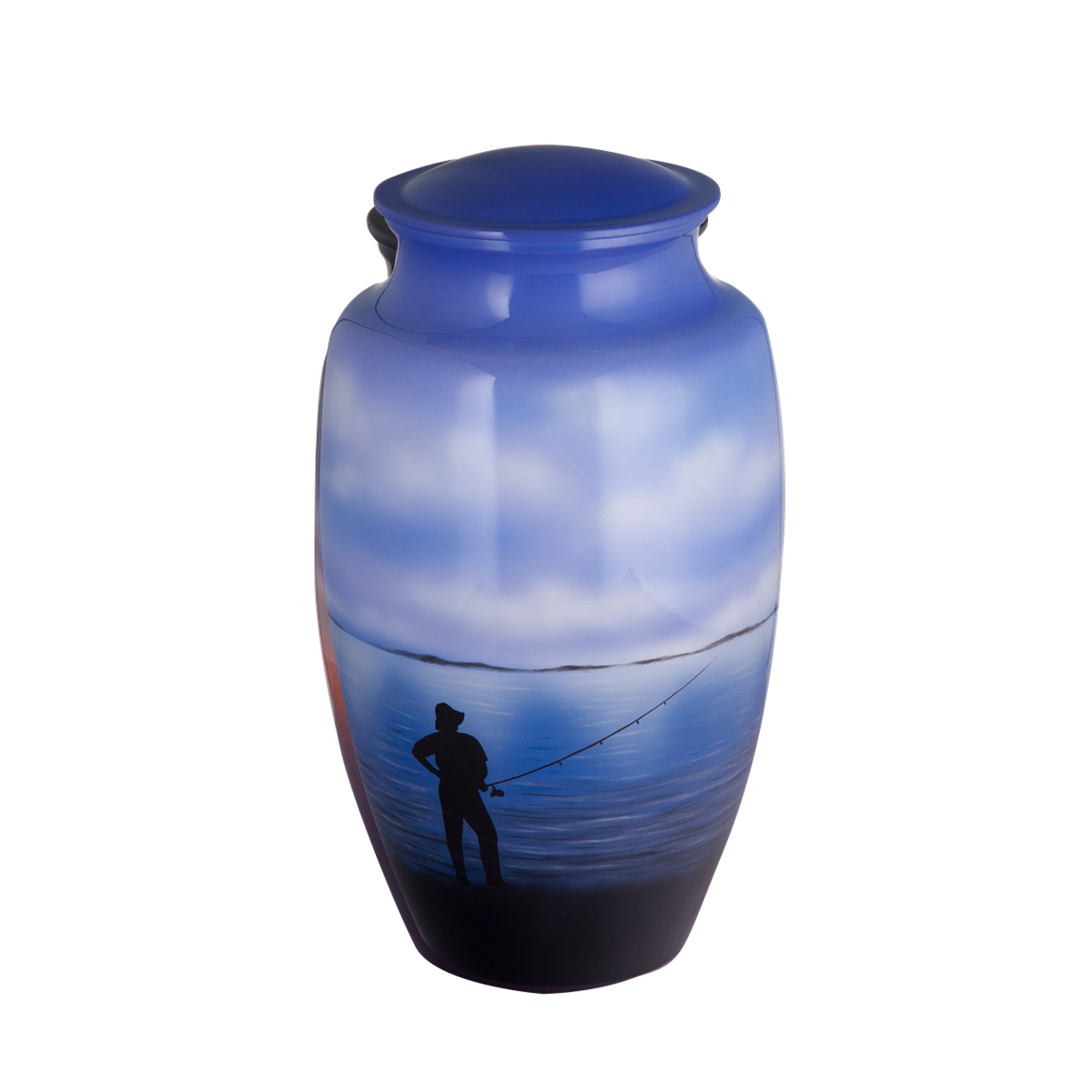 Painted Fisherman Urn