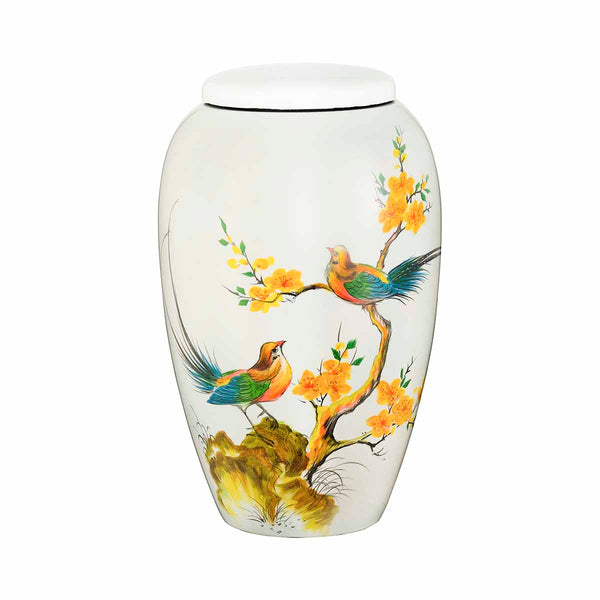 Birds of Paradise Fibreglass Urn