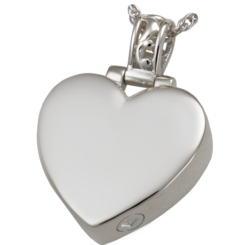Filligree Bale Heart Sterling Silver Pendant