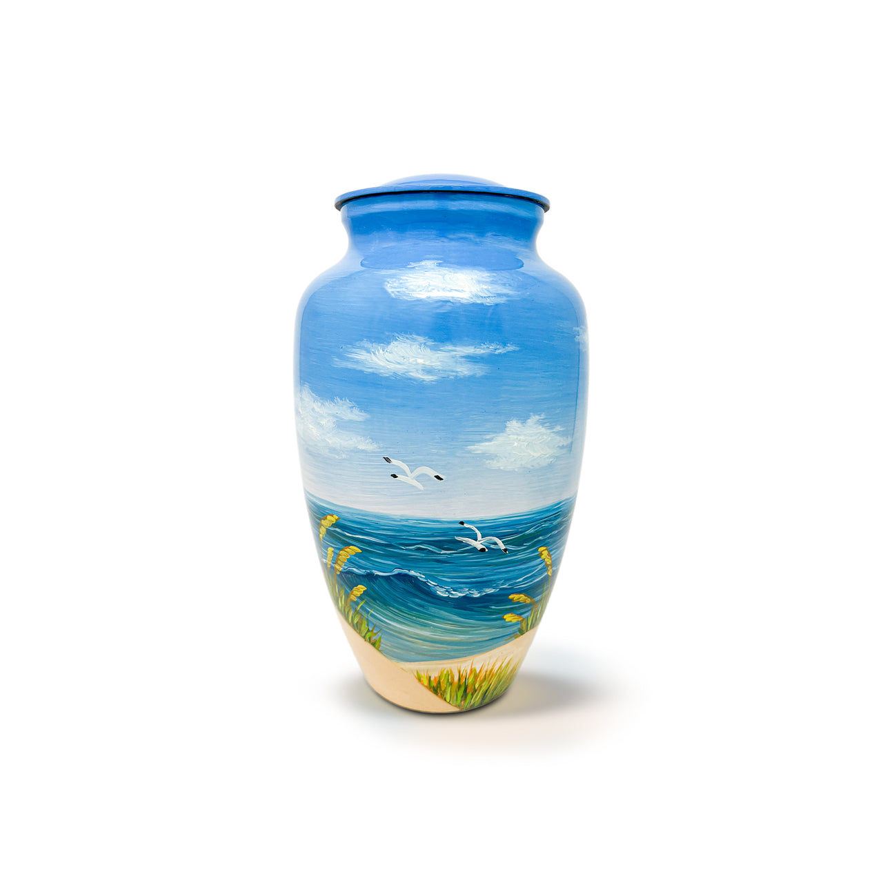 Painted Beach Path Urn