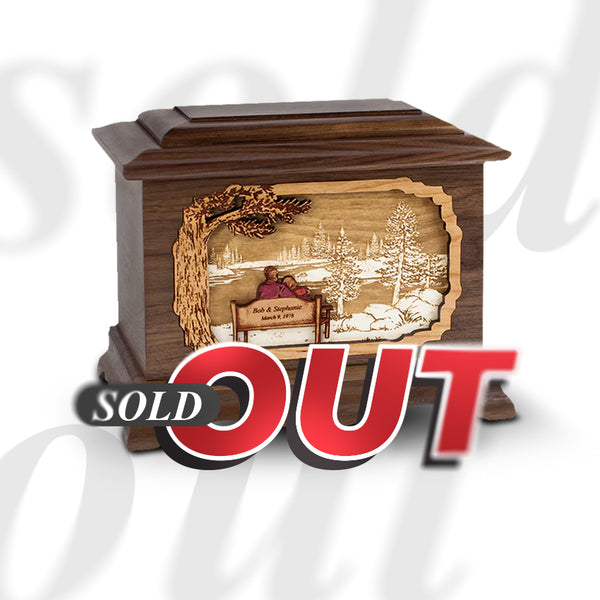 Lakeside 3D Walnut Urn