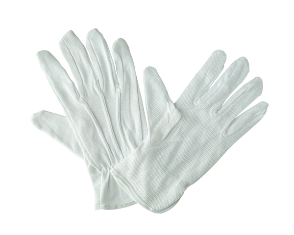 Cotton Pallbearer Gloves with Palm Grip