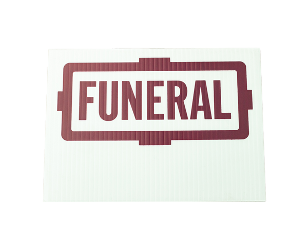 Automobile Burgundy Funeral Flag