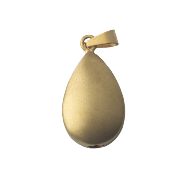 Gold Tear Drop Stainless Steel Pendant