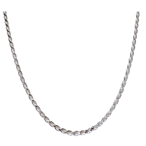 16" Sterling Silver Rope Chain