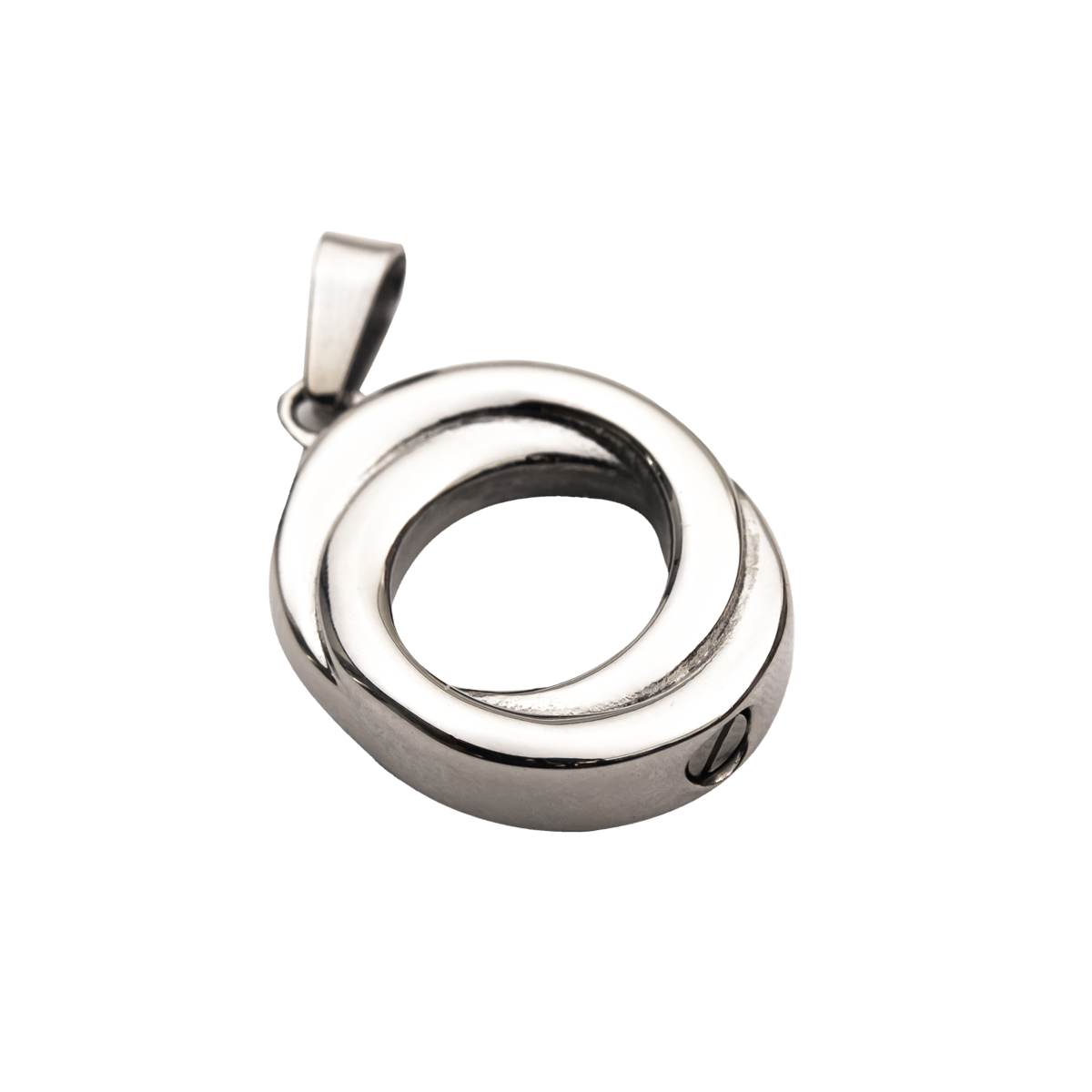 Double Ring Stainless Steel Pendant – Gravure Craft