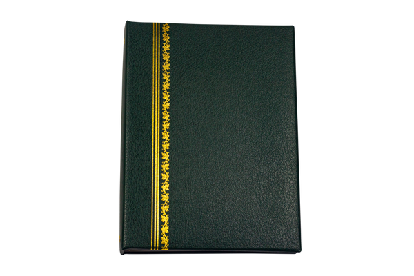 Classic Green Register Book with Gold Foil Accents