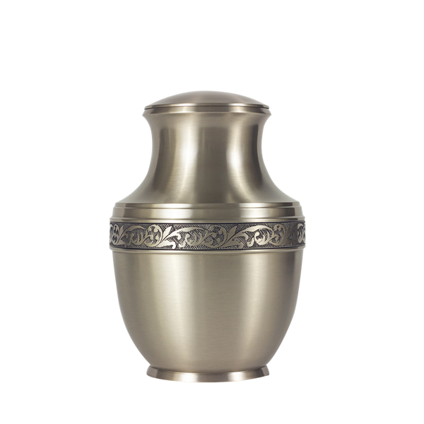 Patrician Brass with Pewter Finish Urn