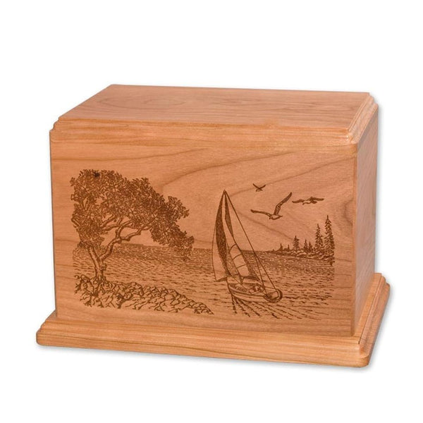Engraved Sailing Urn