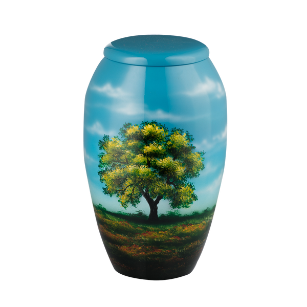 Painted Spring Tree Urn