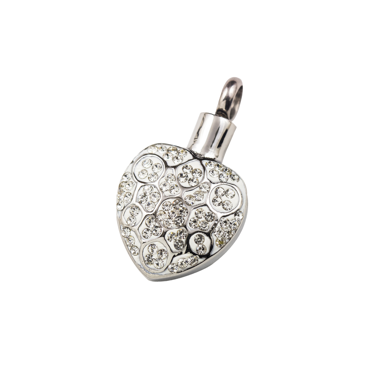 Bedazzled Heart Stainless Steel Penant