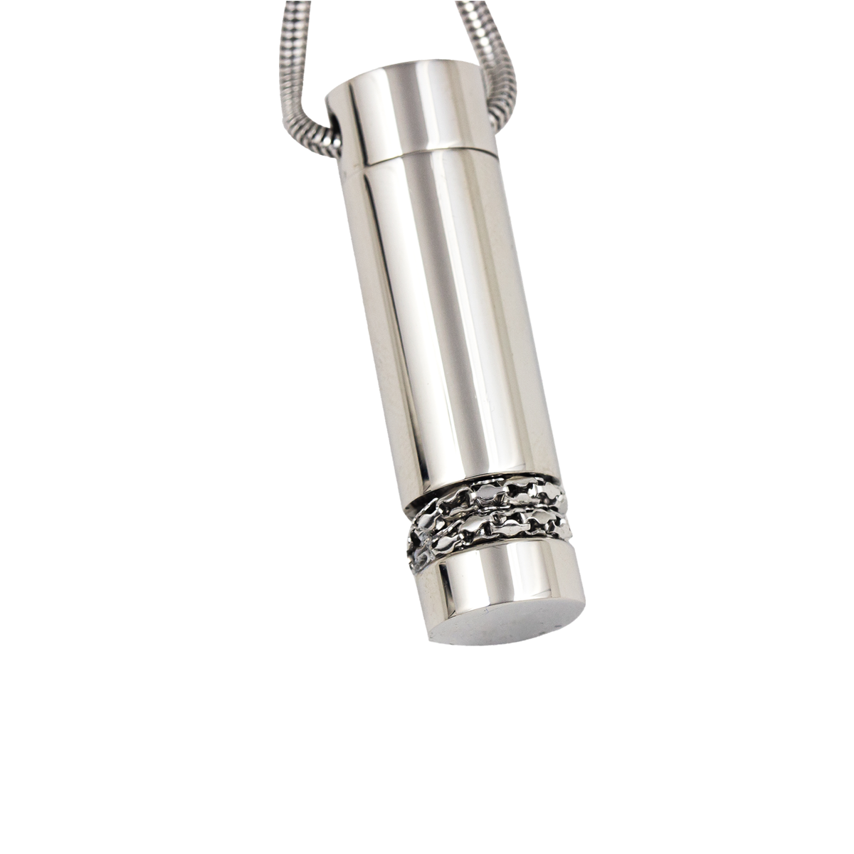 Cylinder Stainless Steel Pendant