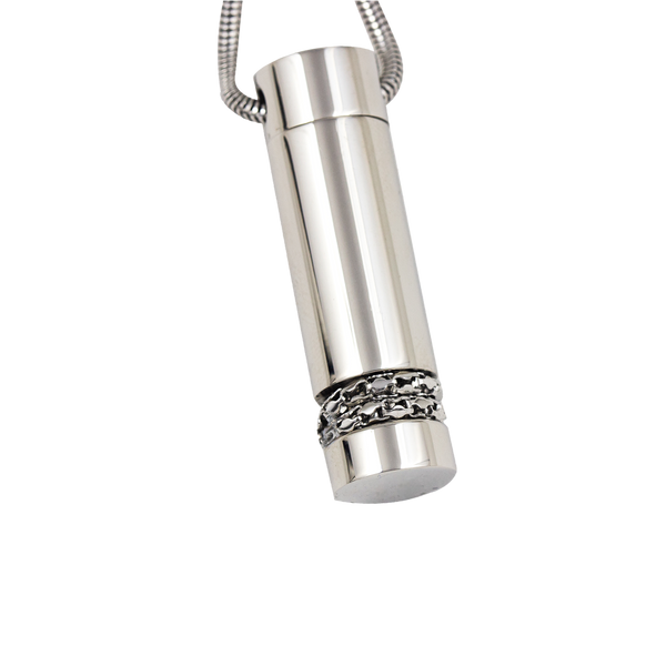 Cylinder Stainless Steel Pendant