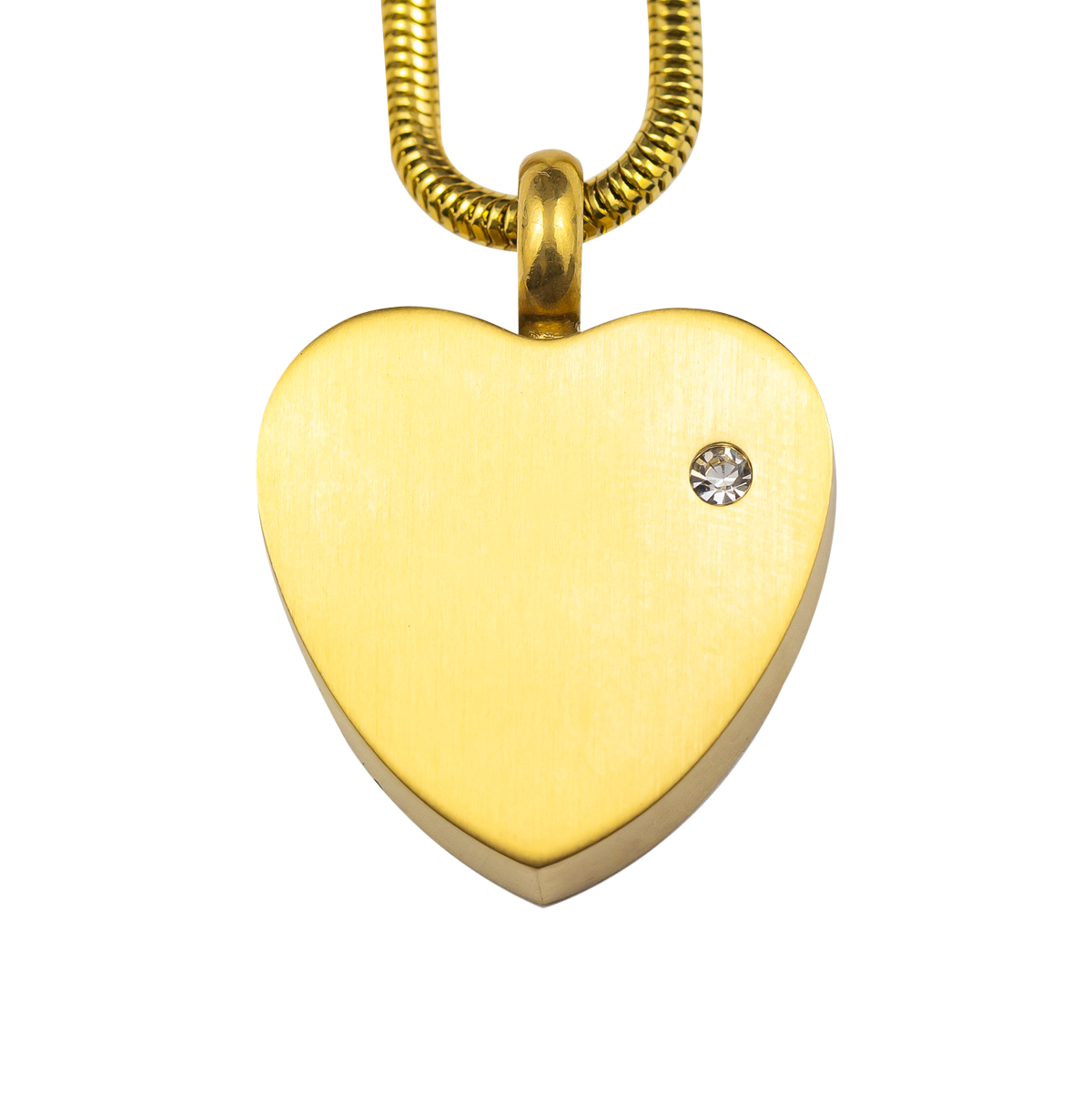 Gold Heart Stainless Steel Pendant – Gravure Craft