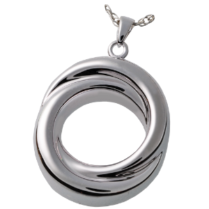 Infinity Love Knot Double Companion Sterling Silver Pendant